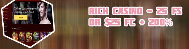 Rich casino $150 sign up bonus